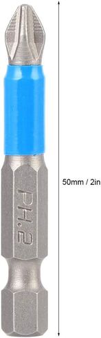 Oumefar 10Pcs/set Screwdriver Bits Anti Slip S2 Alloy Steel Strong Magnetic Cross Drill Bit x 50mm Hex Shank Screwdriving Bit in Kuwait