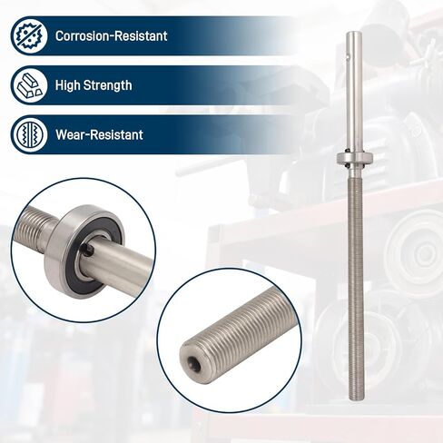 Motopraty Rotor Feed Screw for Accuturn Bosch Brake Lathe 433156 | Replaces 433156, Fits 8922 8944 8989, Stainless Steel, Replacement Part in Kuwait
