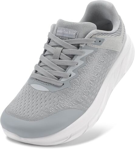 Women Wide Width Walking Shoes Runing Athletic Gym Fashion Sneakers | Cushioned, Breathable, Comfortable, Lightweight, Non-slip, Lace Up in Saudi Arabia