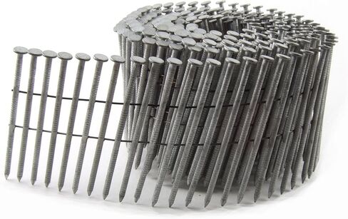 B&C Eagle 314X120HDRC Round Head 3-1/4-Inch x .120 x 15 Degree Hot Dip Galvanized Ring Shank Wire Collated Coil Framing Nails (2,500 per box) in Kuwait
