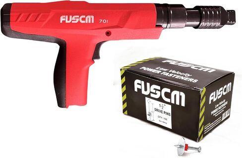 1-1/2" washered Fastener + .27 Cal Semi-Auto Powder Actuated Tool with power adjuster and silencer in Kuwait
