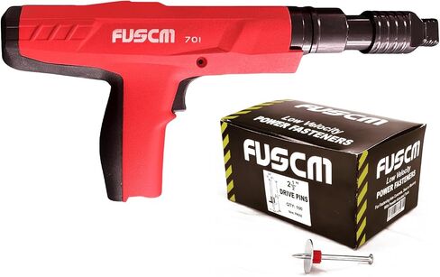2-1/2" washered Fastener + .27 Cal Semi-Auto Powder Actuated Tool with power adjuster and silencer in Kuwait