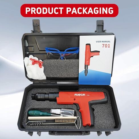 1" Fastener + .27 Cal Semi-Auto Powder Actuated Tool with power adjuster and silencer in Kuwait