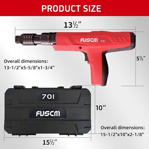 2-1/2" Fastener + .27 Cal Semi-Auto Powder Actuated Tool with power adjuster and silencer in Kuwait