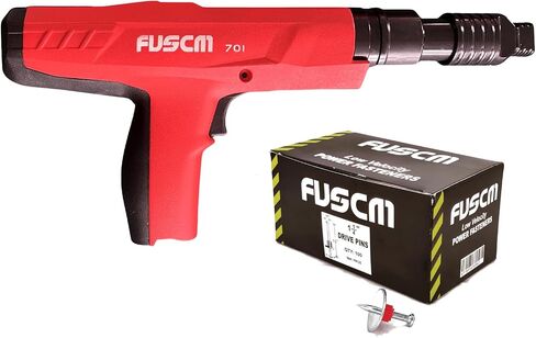 1-1/4" washered Fastener + .27 Cal Semi-Auto Powder Actuated Tool with power adjuster and silencer in Kuwait