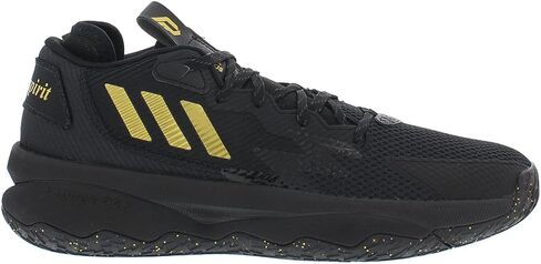 adidas Dame 8 Unisex Shoes Size 13.5, Color: Crow Black/Gold-Black in Kuwait