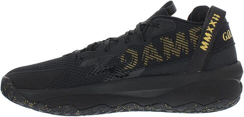 adidas Dame 8 Unisex Shoes Size 13.5, Color: Crow Black/Gold-Black in Kuwait