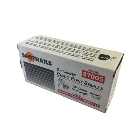 Spotnails 3/8" Crown 5/16" Length - 87005 (Case Quantity) in Kuwait