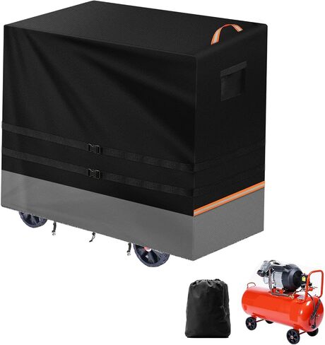 Air Compressor Cover for 20-30 Gallon, 48"L x 24"W x 32"H Heavy Duty 600D Waterproof Dustproof Cover with 2 Handle & Buckle in Kuwait