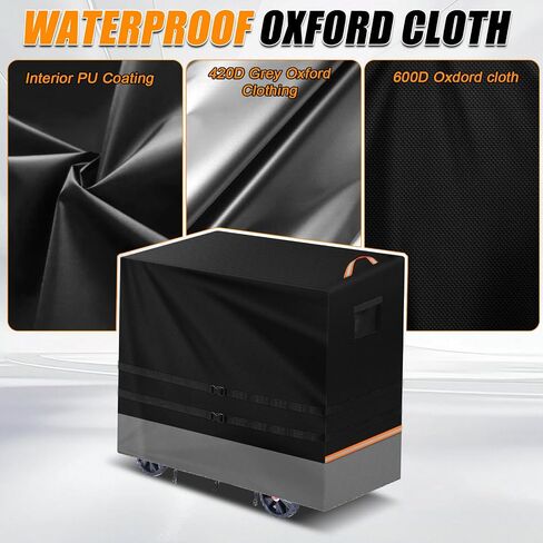Air Compressor Cover for 20-30 Gallon, 48"L x 24"W x 32"H Heavy Duty 600D Waterproof Dustproof Cover with 2 Handle & Buckle in Kuwait