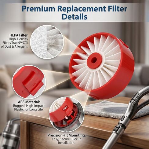 4-Pack N858184 Replacement Filter Compatible with Black and Decker BSV2020G BSV2020P BSV2020 BSVF1 & Craftsman V20 CMCVS001D1 Stick Vacuum, Washable HEPA Filters in Kuwait