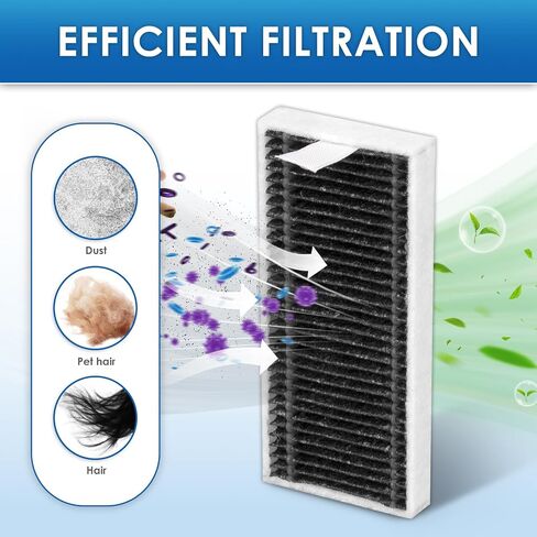 (10 Pack) X9 Pro Omni Replacement HEPA Filters Compatible With ECOVACS DEEBOT X8 Pro Omni, T80 Omni, X11 OmniCyclone, X11 Pro Omni Robot Vacuum Cleaner, Filters Accessories Kit, Filter Kit in Kuwait