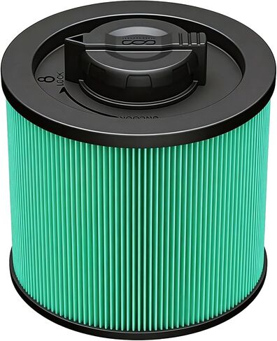 DXVC4001 Filters for Dewalt 4-8 Gallons Wet/Dry Vacuum Cleaners, 2 Pack | Washable & Reusable, Micro Impurity Capture, Anti-Clog Structure,Pet Paper, Pleated Filter Paper, Pp Mesh, Easy To Install in Kuwait