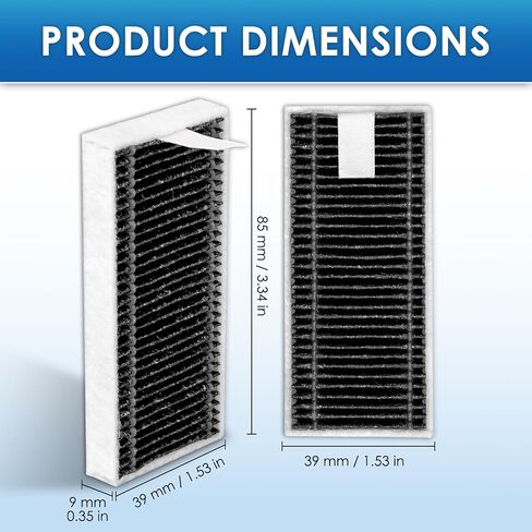 (10 Pack) X9 Pro Omni Replacement HEPA Filters Compatible With ECOVACS DEEBOT X8 Pro Omni, T80 Omni, X11 OmniCyclone, X11 Pro Omni Robot Vacuum Cleaner, Filters Accessories Kit, Filter Kit in Kuwait