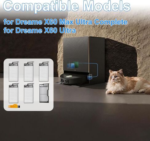 Accessories Filters for Dreame X60 Max Ultra Complete Vacuum Cleaner | X60 Ultra Replacement 6 Pcs Filters in Kuwait