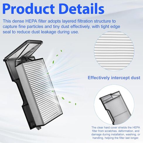 Accessories Filters for Dreame X60 Max Ultra Complete Vacuum Cleaner | X60 Ultra Replacement 6 Pcs Filters in Kuwait