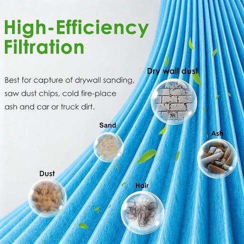 VF5000& VF7000 Replacement Filter fits Rigid Shop Vacuums 5-20 Gallon& Husky Shop Vacuum 6-9 Gallon with 2* Foam Sleeves -2 Pack in Kuwait