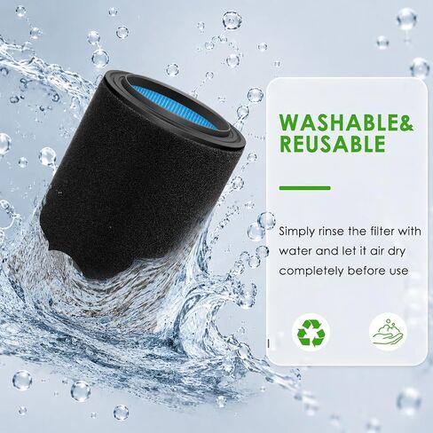 VF5000& VF7000 Replacement Filter fits Rigid Shop Vacuums 5-20 Gallon& Husky Shop Vacuum 6-9 Gallon with 2* Foam Sleeves -2 Pack in Kuwait