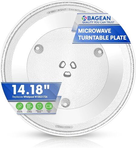 Replacement for Whirlpool W10531726 Microwave Glass Tray 14 1/8 Inch in Saudi Arabia