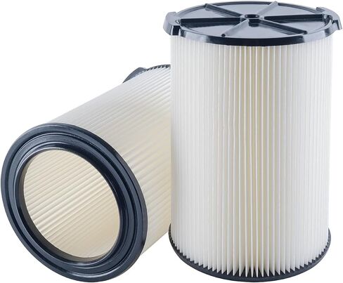 2 Packs of VF4000 Replacement Filter, Standard Wet/dry Vac Filter VF4000 Compatible with RIDGID Vac 5-20 Gal, 6-9 Gal Husky Vacuum Cleaner in Kuwait