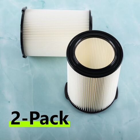 2 Packs of VF4000 Replacement Filter, Standard Wet/dry Vac Filter VF4000 Compatible with RIDGID Vac 5-20 Gal, 6-9 Gal Husky Vacuum Cleaner in Kuwait