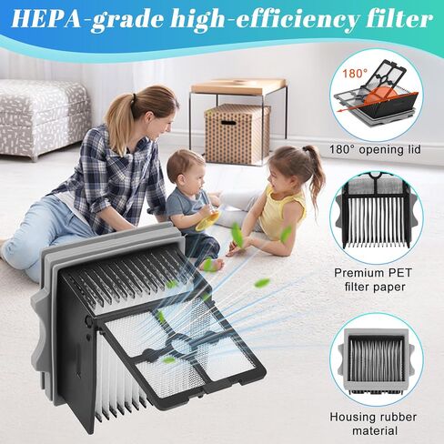 Only Version 1 for Tineco Floor One S7 PRO / S6 Wet and Dry Vacuum Cleaner Replacement Parts 7 Pieces Accessories 3 Roller Brushes + 3 HEPA Filters + 1 Cleaning Brush, Part No. FW200300US in Kuwait