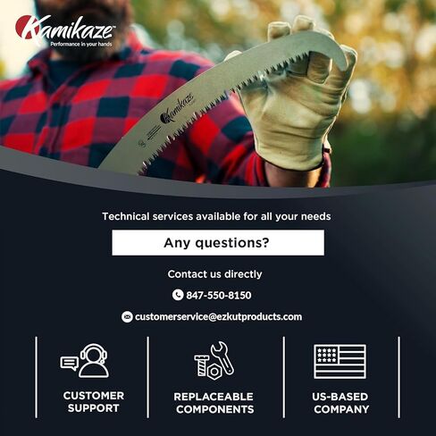 Kamikaze 390mm Pole Saw Replacement Blade, Compatible with Silky & Notch Pole Saws,15.4 in SK4 Steel Pruning Saw Blade, 5.5 TPI Impulse-Hardened Teeth, Hard Chrome Plated, 1.5mm Thick Arborist in Kuwait