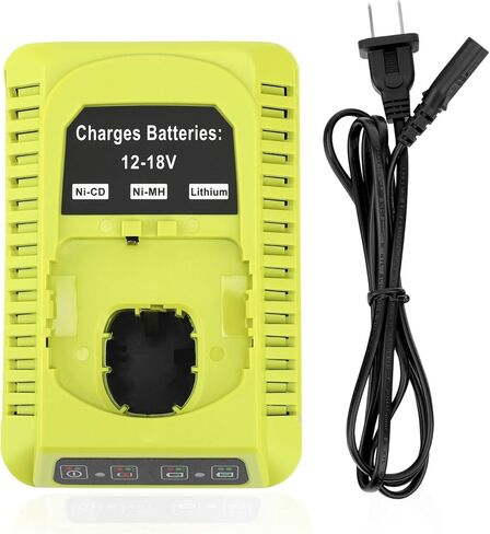 Replacement Charger for Ryobi 18V ONE+ Battery, P117 Fast Charger Compatible with Ryobi 12V/14.4V/18V Lithium NiCad NiMh Battery P102 P103 P107 P108 P109 P189 P190 in Kuwait