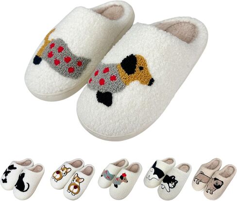 Ladies' cat and dog animal slippers in Kuwait