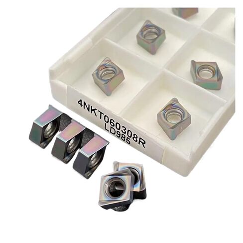 Indexable Lathe Carbide Insert 10PCS 4NKT060308R-M LD985 Hard Alloy Blade Metal Milling Tool Lathe Tools Use for Stainless Steel in Kuwait