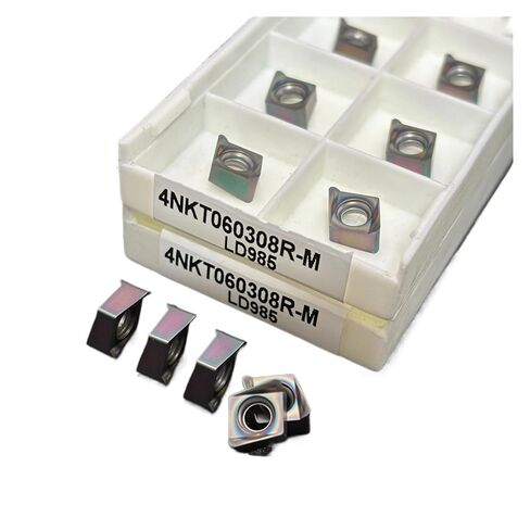 Indexable Lathe Carbide Insert 10PCS 4NKT060308R-M LD985 Hard Alloy Blade Metal Milling Tool Lathe Tools Use for Stainless Steel in Kuwait