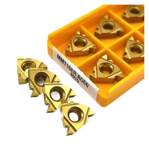 Indexable Lathe Carbide Insert 10PCS 16IR 16ER AG60 15TF 6020 735 Thread Turning Tool Milling Cutter Hard Alloy Tools(16ER AG60 15TF) in Kuwait