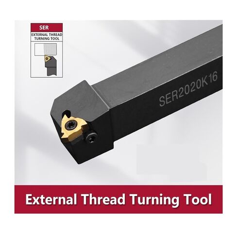 Indexable Lathe Carbide Insert 1PCS SER2020K16 External Thread Turning Tool Lathe Cutter Bar Holder in Kuwait