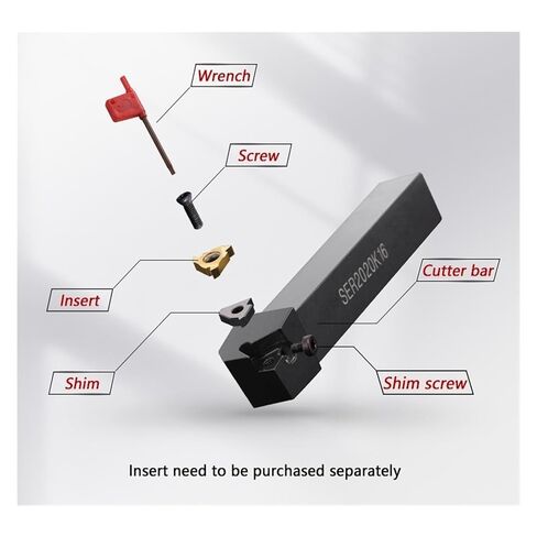 Indexable Lathe Carbide Insert 1PCS SER2020K16 External Thread Turning Tool Lathe Cutter Bar Holder in Kuwait
