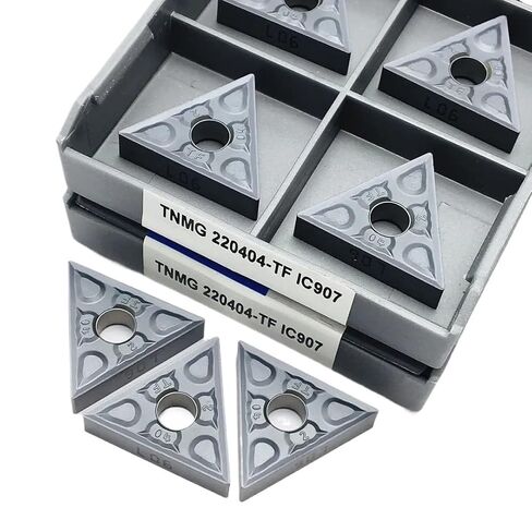 Indexable Lathe Carbide Insert 10PCS Hard Alloy External Turning Tool Blade Cutting Milling Cutter(TNMG220404 NN LT10) in Kuwait