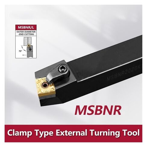 Indexable Lathe Carbide Insert 1PCS MSBNR2020K12 External Turning Tool Lathe Bar Holder Cutting Cutter in Kuwait