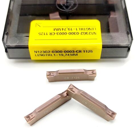 Indexable Lathe Carbide Insert 10PCS N123G2-0200 N123G2-0300 N123G2-0400 CR1125 TF4225 Hard Alloy External Turning Tool Milling Cutter Lathe Cutting(N123G2-0300 TF4225) in Kuwait