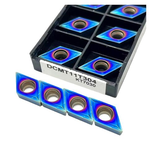 Indexable Lathe Carbide Insert 10PCS Carbide DCMT11T304 DCMT11T308 KT7030 Steel Turning Tool Holder Boring Bar Cutter(DCMT11T304 KT7030) in Kuwait