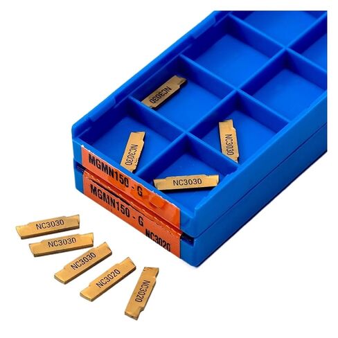Indexable Lathe Carbide Insert 10PCS MGMN150 NC3020 Hard Alloy Turning Tool Grooving Blade External in Kuwait