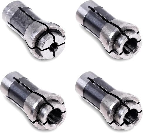 4 Pack Die Grinder Collets, 2 pcs 3mm and 2 pcs 6mm Collet Chuck Adapter Set, Precision Grinder Collet for 1/8 Inch and 1/4 Inch Shank Rotary Tools in Kuwait