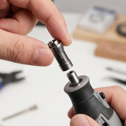 4 Pack Die Grinder Collets, 2 pcs 3mm and 2 pcs 6mm Collet Chuck Adapter Set, Precision Grinder Collet for 1/8 Inch and 1/4 Inch Shank Rotary Tools in Kuwait
