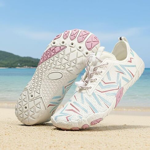 Quick-Dry Non-Slip Water Shoes for Women Men, Barefoot Aqua Sneakers, Lightweight Outdoor Footwear for Swim Beach Gym in Kuwait