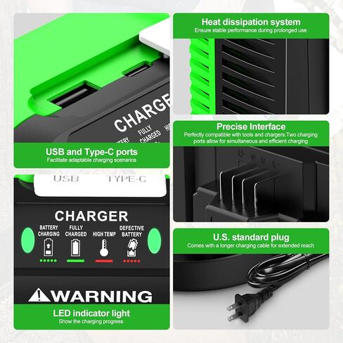 Rapid CH2100 Charger Replacement for EGO Battery Charger, Compatible with EGO Charger CH3200 CH5500 CH2800D for EGO 56V Battery BA2800 BA4200 BA1400 BA5600 & Power+ Cordless Tools in Kuwait