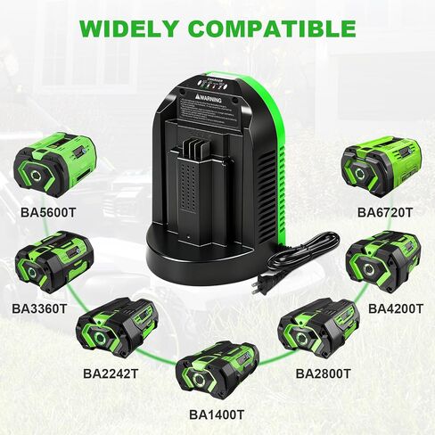 Rapid CH2100 Charger Replacement for EGO Battery Charger, Compatible with EGO Charger CH3200 CH5500 CH2800D for EGO 56V Battery BA2800 BA4200 BA1400 BA5600 & Power+ Cordless Tools in Kuwait
