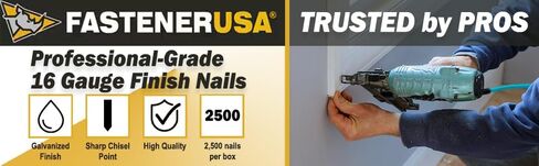 3/4" Finish Nails 16GA GALV 2,500ct in Kuwait