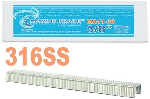 3/8" Leg x 20GA 316SS A11/T50 Staples 1,000ct in Kuwait