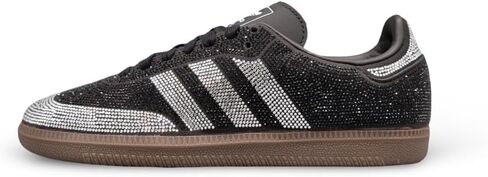 adidas Originals Samba OG Womens Sneaker (Black Rhinestone Silver, 8) in Kuwait
