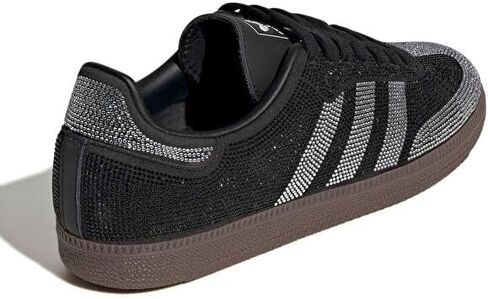 adidas Originals Samba OG Womens Sneaker (Black Rhinestone Silver, 8) in Kuwait