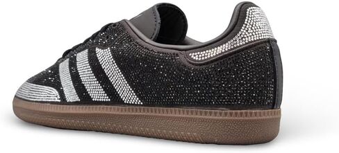 adidas Originals Samba OG Womens Sneaker (Black Rhinestone Silver, 8) in Kuwait