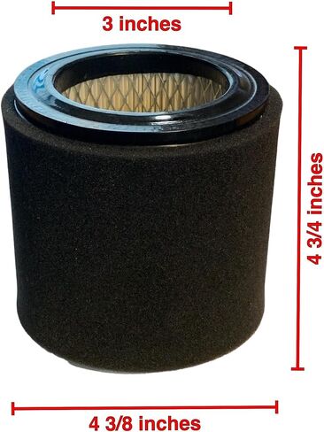 Sellerocity High Pleat Count Air Filter Compatible with Campbell Hausfeld TF060504AV ST073908AV ST0739-07 in Kuwait